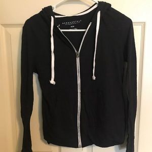 AEROPOSTALE WOMEN'S LIGHT WEIGHT ZIP UP HOODIE
